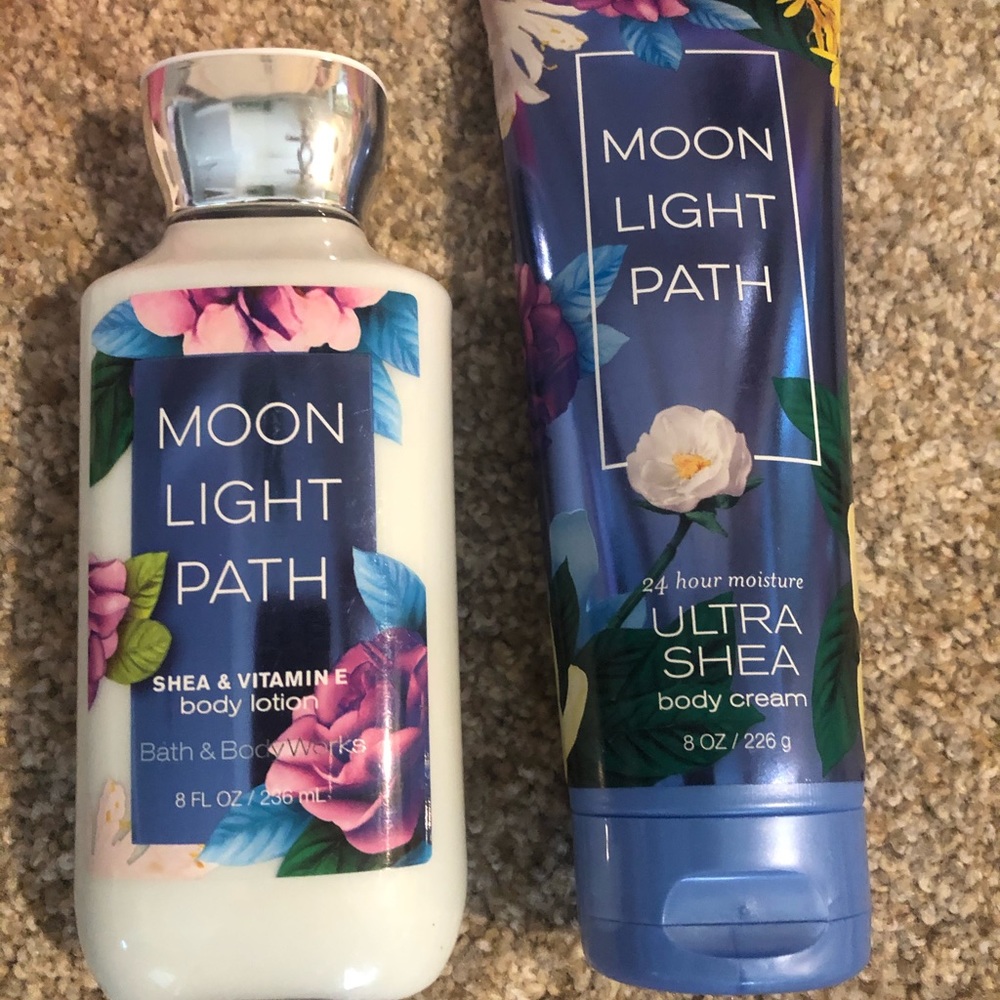 Bath and body works moonlight path lotion set